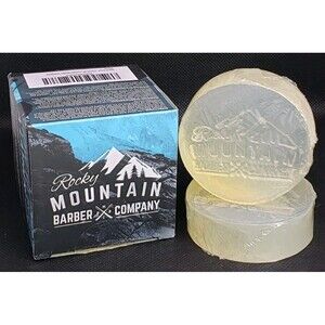Rocky Mountain Barber Company Men's Saving Soap Bars Glacial Springs 2 Pack Used
